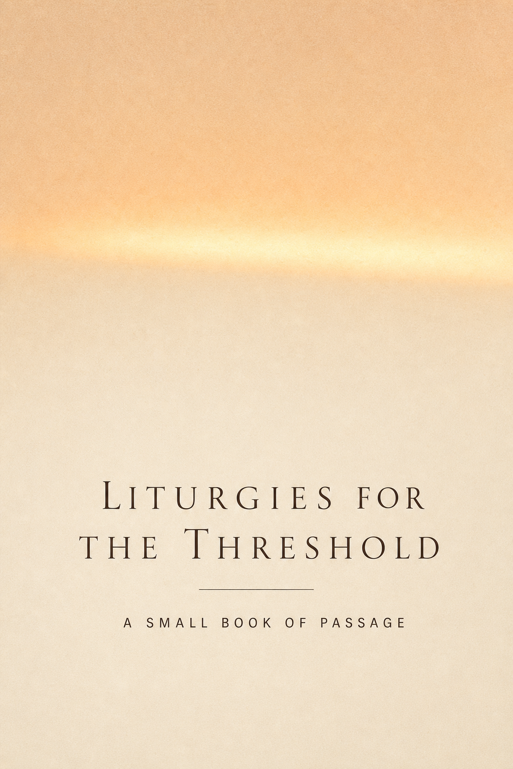 Cover of Liturgies for the Threshold — a PDF of thirty liturgies by Bukola Omotayo